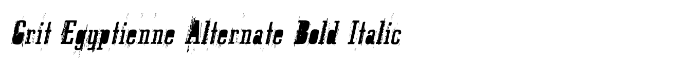 Grit Egyptienne Alternate Bold Italic